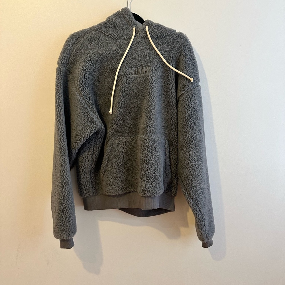 Kith Gray Sherpa Hoodie